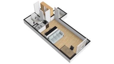 Pronájem hezkého bytu 1+kk, 29 m2, Praha 4 - Modřany, ul. Petržílova.