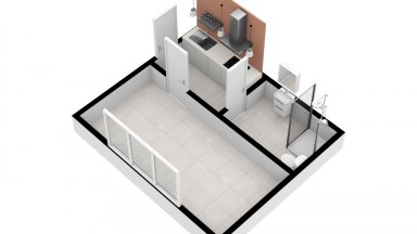 Pronájem nebytového prostoru - bytu,  20 m2, Praha 9 - Horní Počernice.