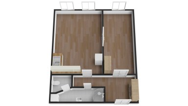 Pronájem bytu 2+kk, 55 m2, Praha 8 - Karlín, ul. Thámova.